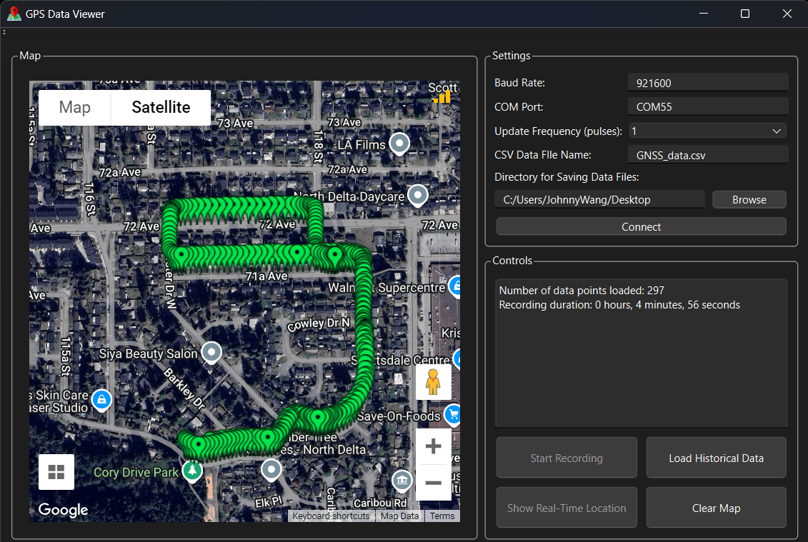 GPS Viewer Desktop App demo thumbnail